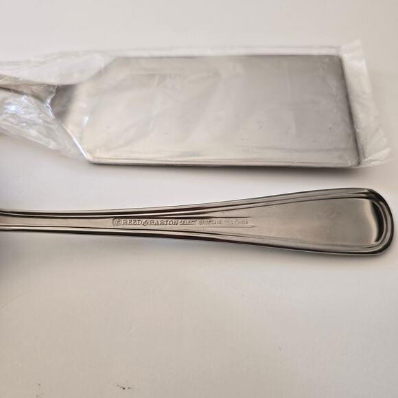NOS Reed & Barton WOODBURY Server Set Pie Lasagna Stainless Flatware NIP - Picture 3 of 5